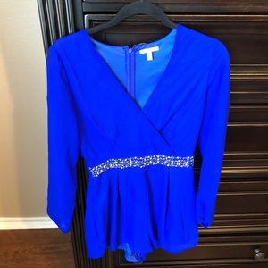 Cobalt Blue Romper